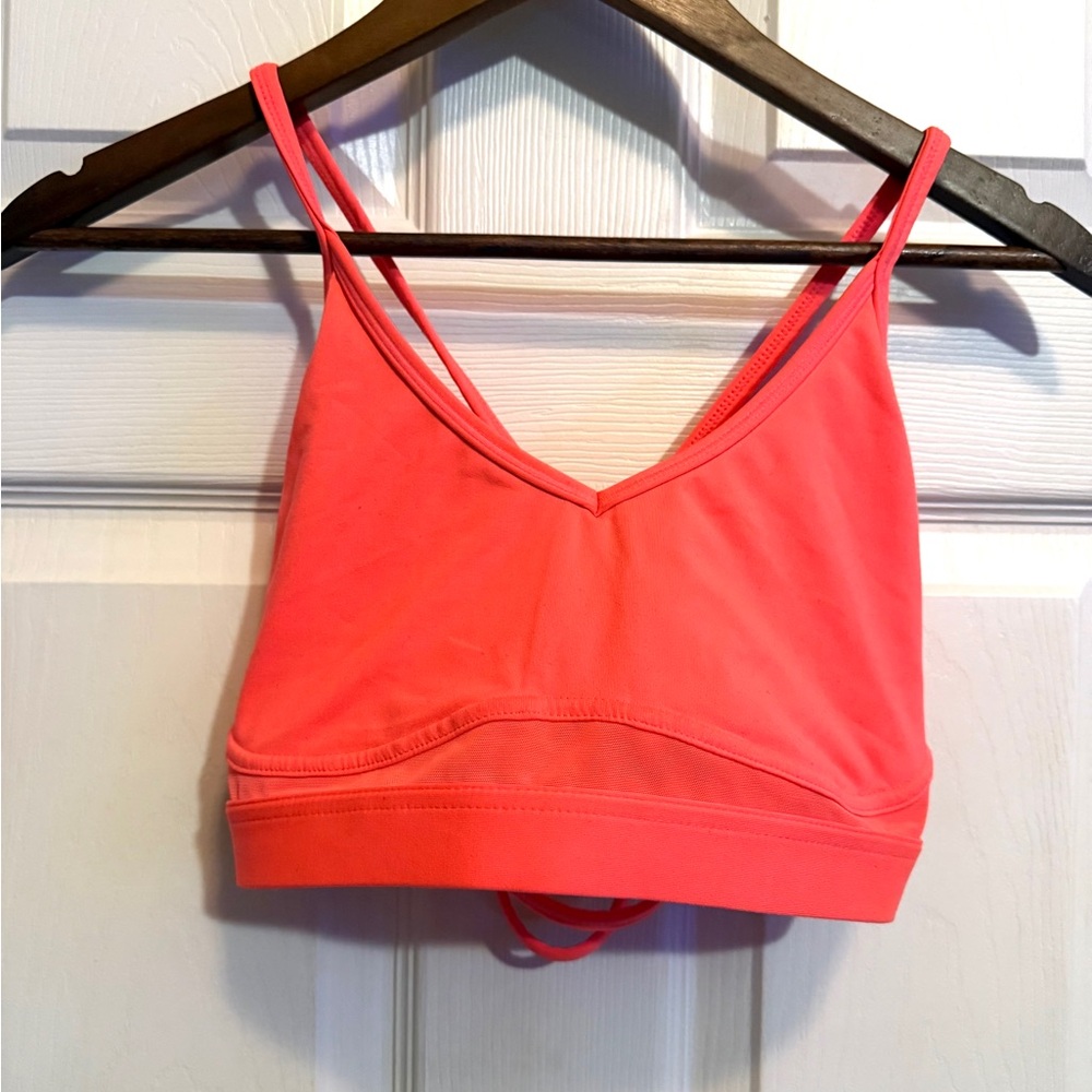 H&M Sport Neon Coral Sports Bra